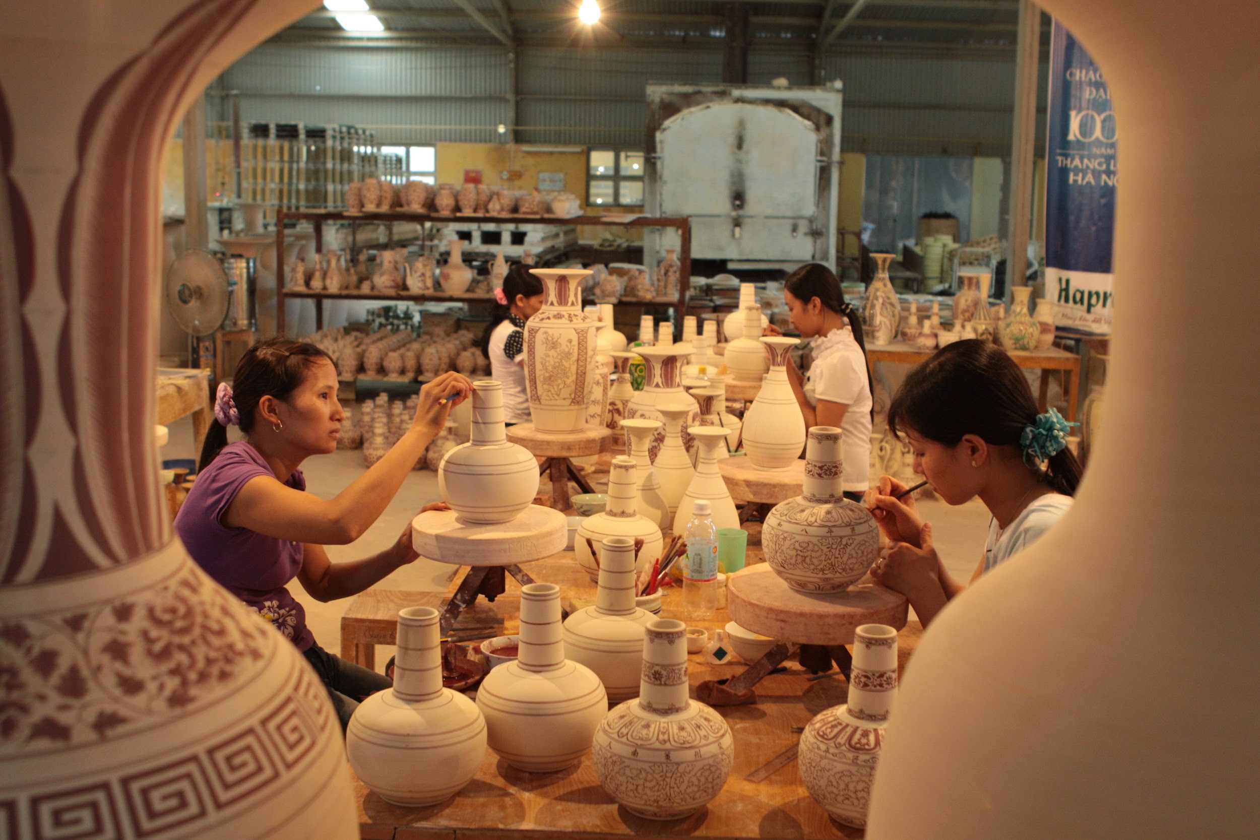 Why not try making pottery in Hanoi?