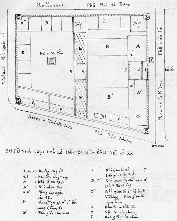 Hoa-lo-prison-map-in-20-century