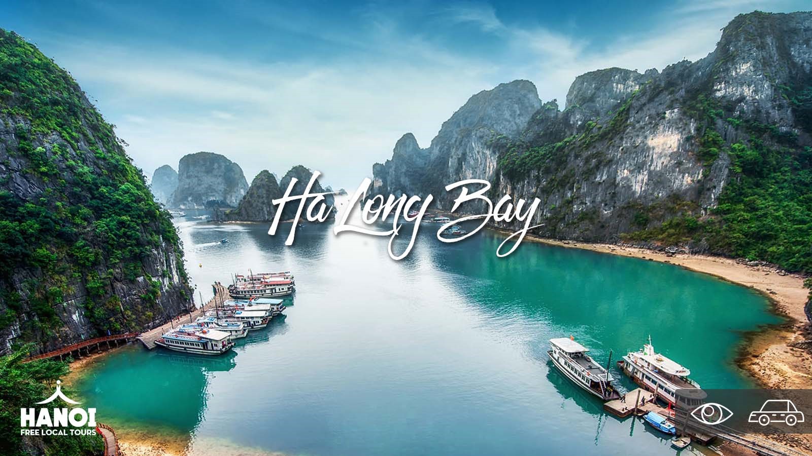 A breathtaking view in Halong Bay